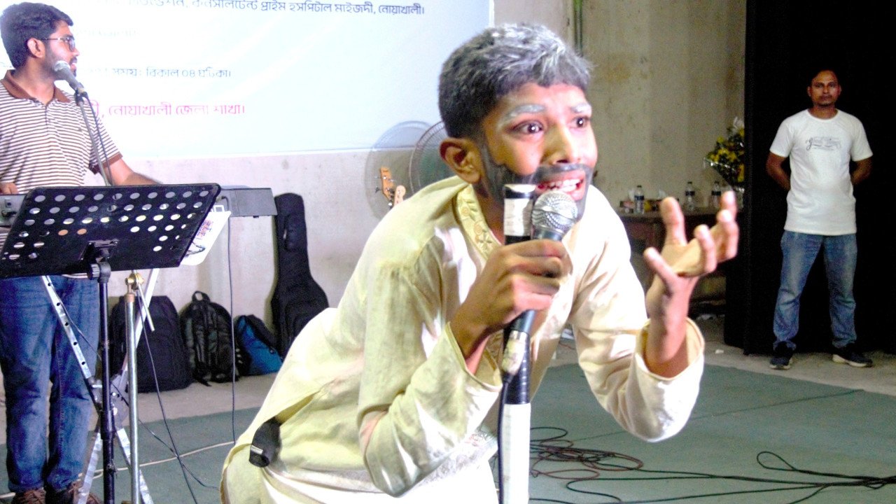 Child artists at Noakhali